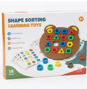 Shape & Color Matching Bear Puzzle – Educational Sorting Toy